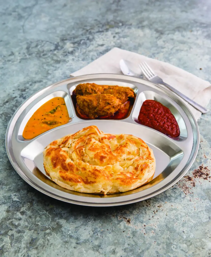 Roti Canai with Curry Chicken
